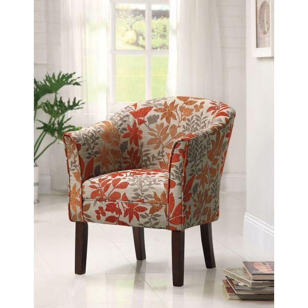 Picture of Accent Chair, Beige/Red/Ora *D