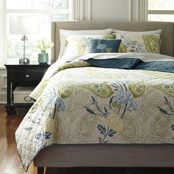 Picture of Paislette Quilt Queen Comforter Set *D