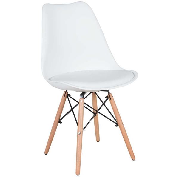 Picture of Aksel White Molded Chair
