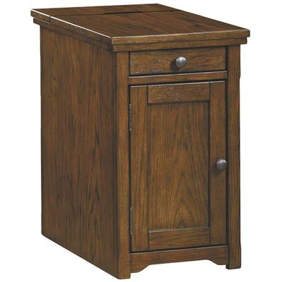 Picture of Laflron Cherry Brown Power Chairside End Table