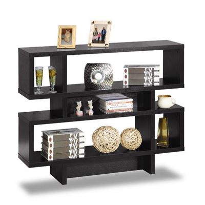 Picture of Black 2-Tier Display Cabinet