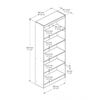 Picture of Axess 5-Shelf Bookcase *D