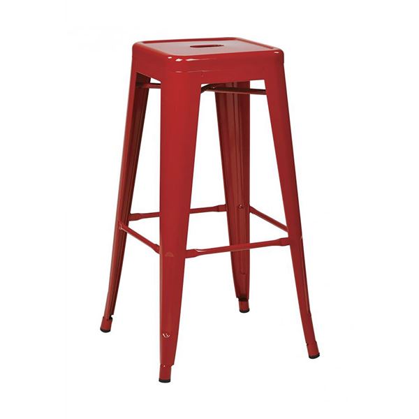 Picture of 30-Inch Mtl Red Backless Stool, 4-Pack *D