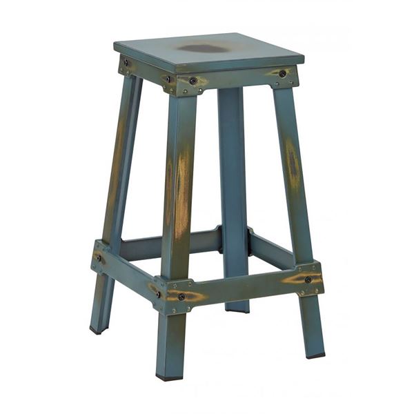 Picture of Teal New Castle 26in Mtl Stool *D