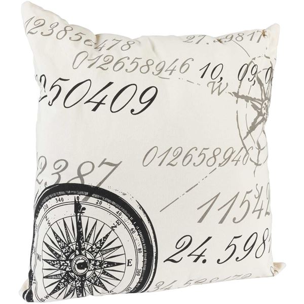 Picture of 20x20 Compass Script Decorative Pillow *P