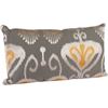 Picture of 11x21 Gray Yellow Ikat Kidney Pillow *P