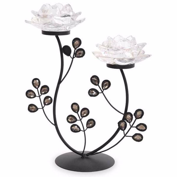 Picture of Floral Iron Candle Holder