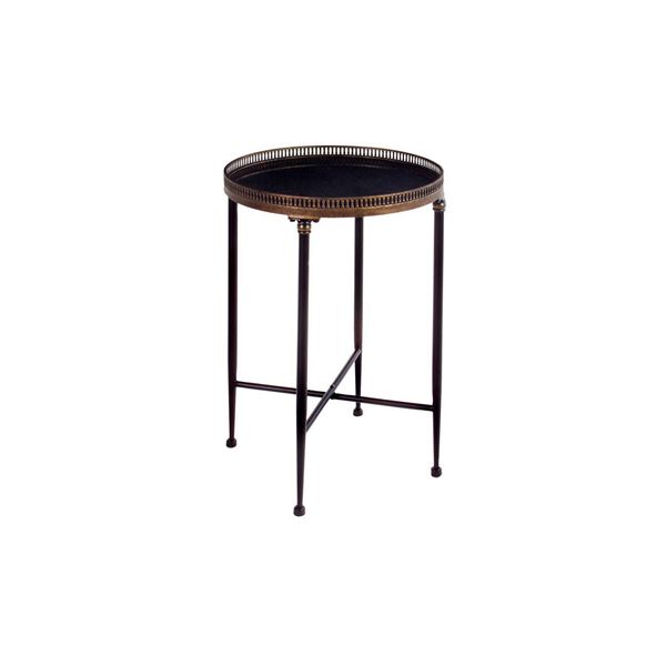 Picture of Round Black Accent Table