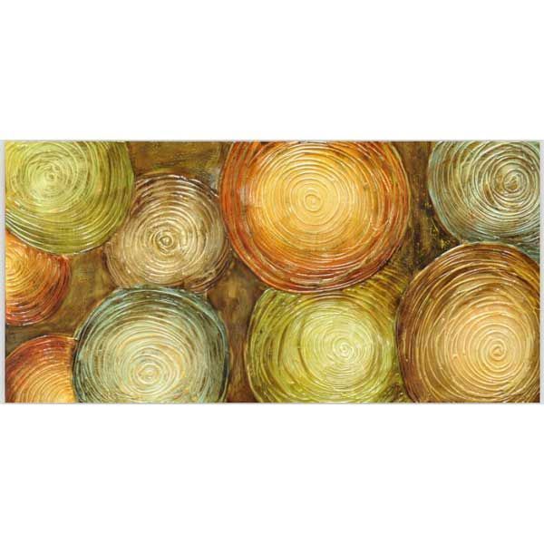 Picture of Citrus Circles Abstract Canvas