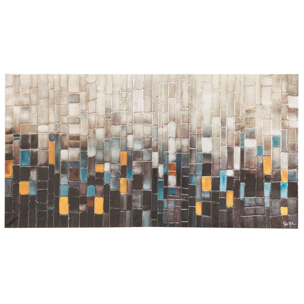 Picture of Cool Squares Abstract 30x60 Canvas