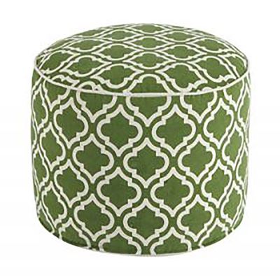 Picture of Green Geometric Pouf *D