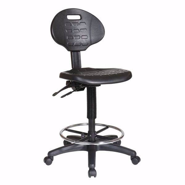 Picture of Black Egronomic Intermediate Drafting Chair *D