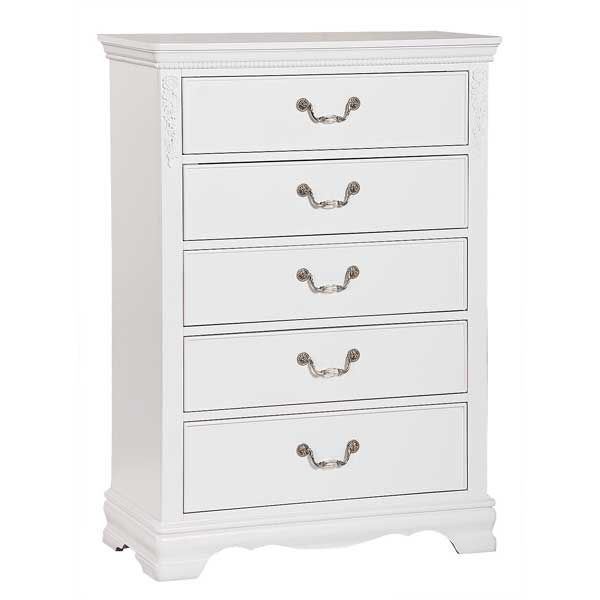 Picture of Jessica White 5 Drawer Chest