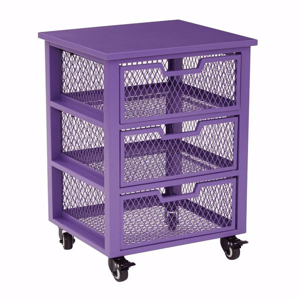 Picture of Clayton Purple Rolling Cart *D
