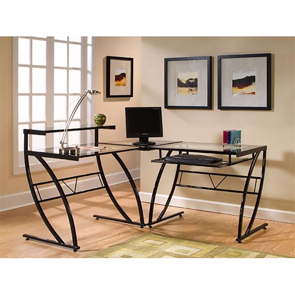 Picture of Belaire Glass L Desk