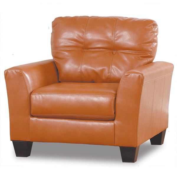 Picture of Orange Bonded Leather Chair