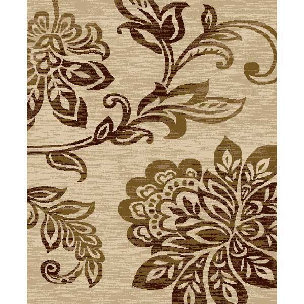 Picture of Floral Vine Easy Clean Rug