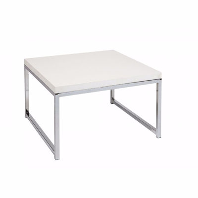 Picture of White Wallstreet 28" Corner Table