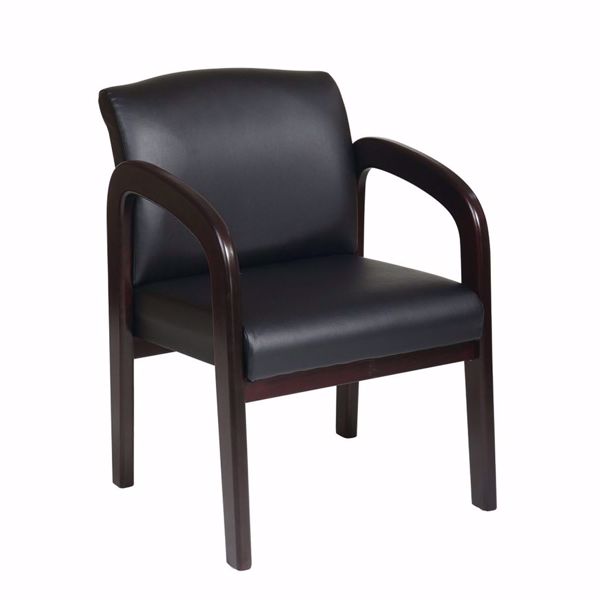 Picture of Black Faux Leather Office Chair *D