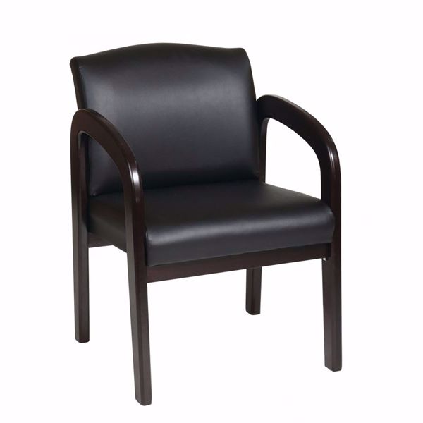 Picture of Espresso Faux Leather Office Chair *D