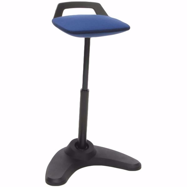 Picture of Perch Blue Sit-Stand Stool