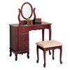 Picture of Two Piece Vanity Set, Brown Red *D