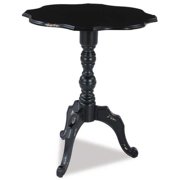 Picture of Black Scalloped Table
