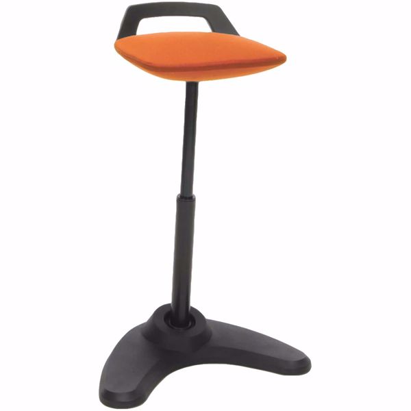Picture of Perch Orange Sit-Stand Stool