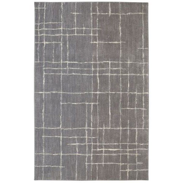 Picture of Berkshire Chatham Grey Grid 5x8 Rug
