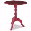 Picture of Red Scalloped Table