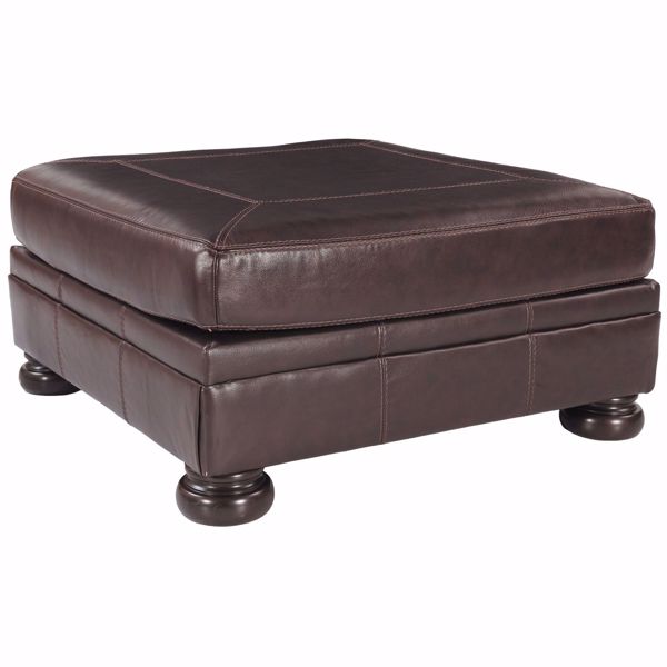 Picture of Banner Leather Cocktail Ottoman