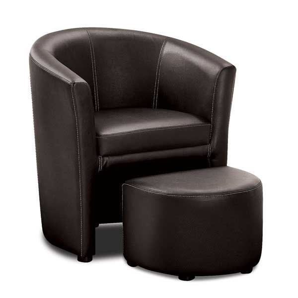 Picture of Lyndon 2PC Black Chair and Ott