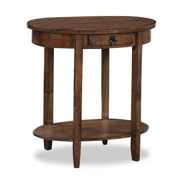 Picture of Oval Rustic Side Table