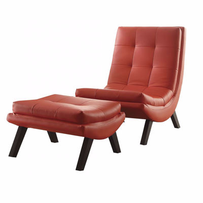 Picture of Red Tustin Lounge Chair & Ottoman