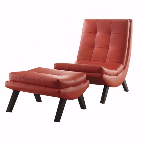 Picture of Red Tustin Lounge Chair & Otto *D