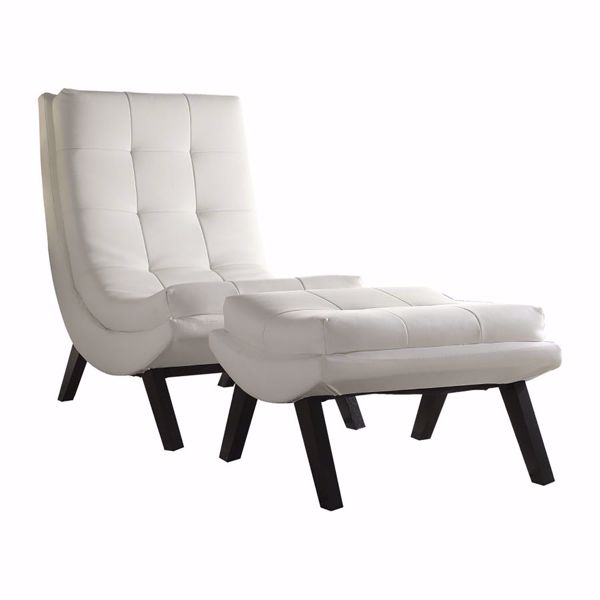 Picture of White Tustin Lounge Chair & Otto *D