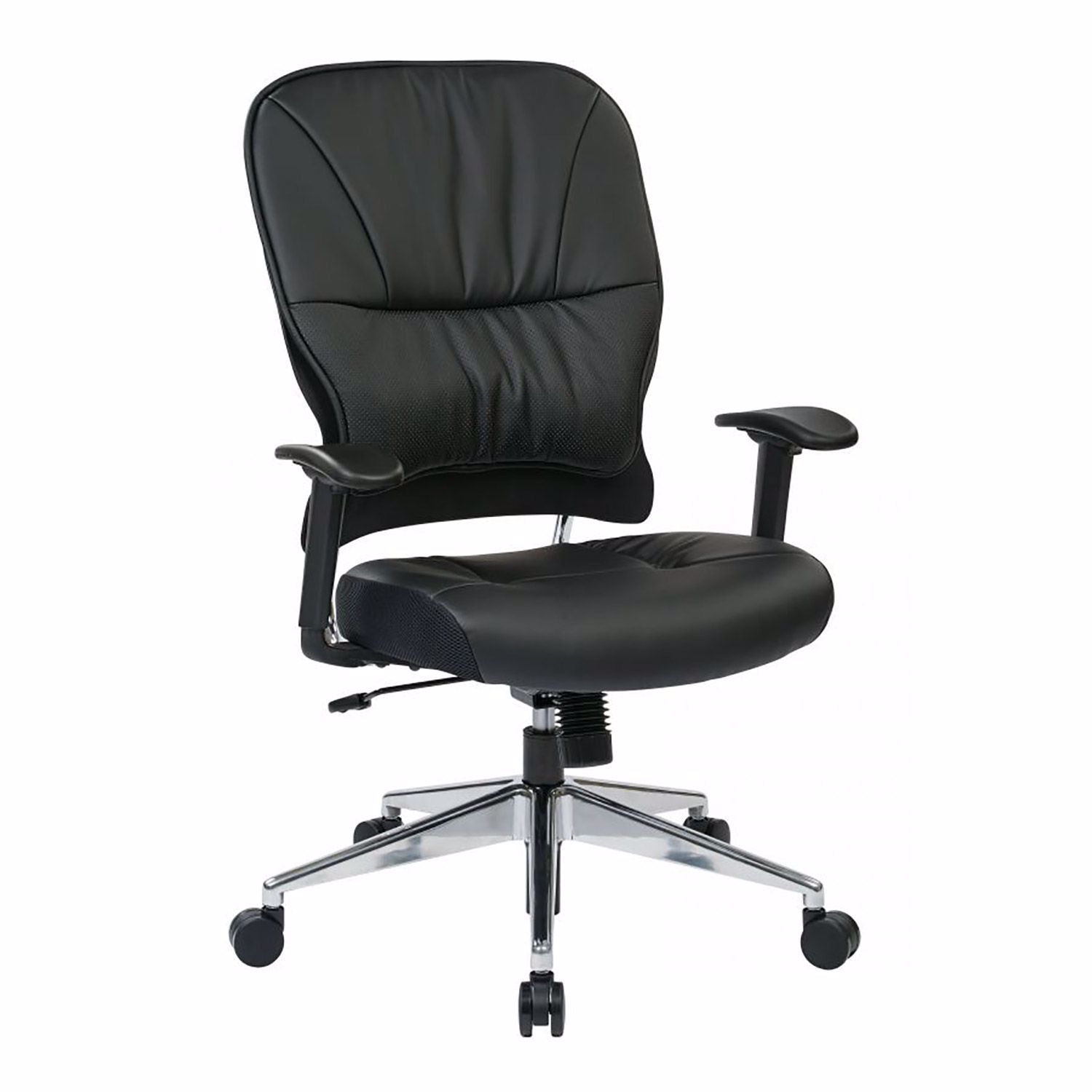 Office chair bonded leather black