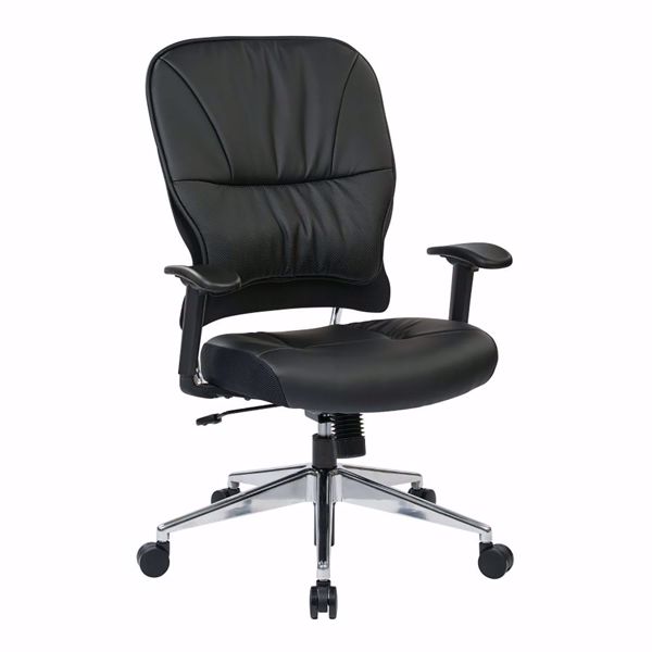 Picture of Black Bonded Leather Off Chair 32-E33P918P *D