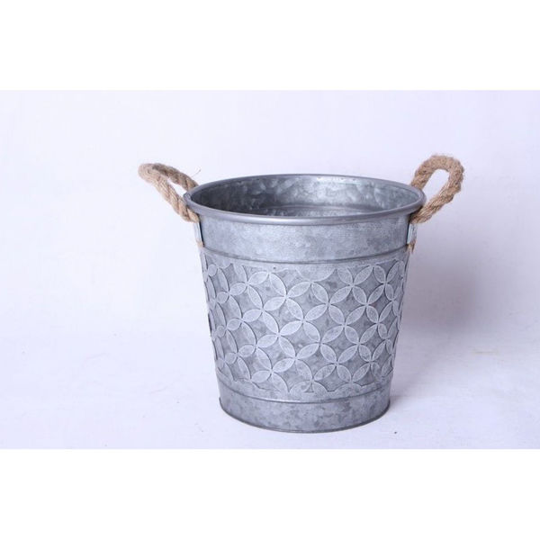 Picture of Medium Metal Bucket with Rope Handles