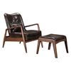 Picture of Bully Lounge Chair & Ottoman Brown *D