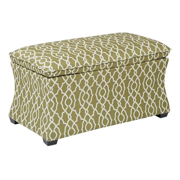 Picture of Abby Geo Basil Hourglass Storage Ottoman *D