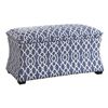 Picture of Abby Geo Blue Hourglass Storage Ottoman *D