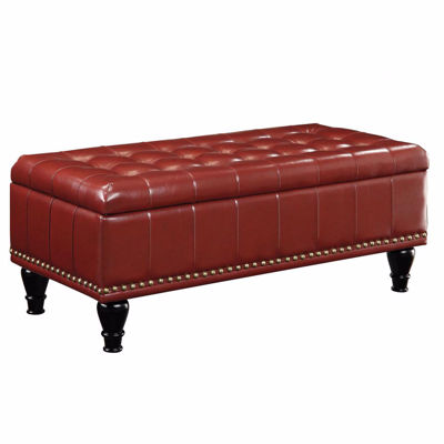 Picture of Bonded Leather Storage Ottoman