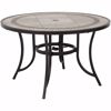 Picture of Barnwood 48" Round Tile Top Patio Table