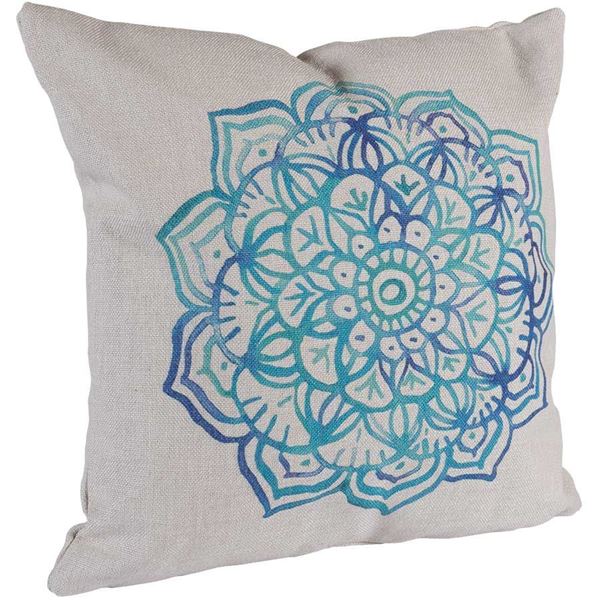 Picture of Blue Medallion 18x18 Pillow