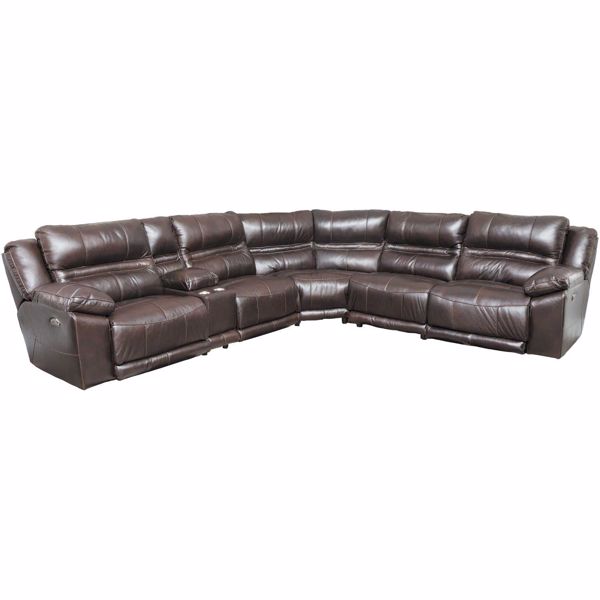 Picture of Bergamo 6 Piece Power Reclining Sectional with Adjustable Headrest and Lumbar