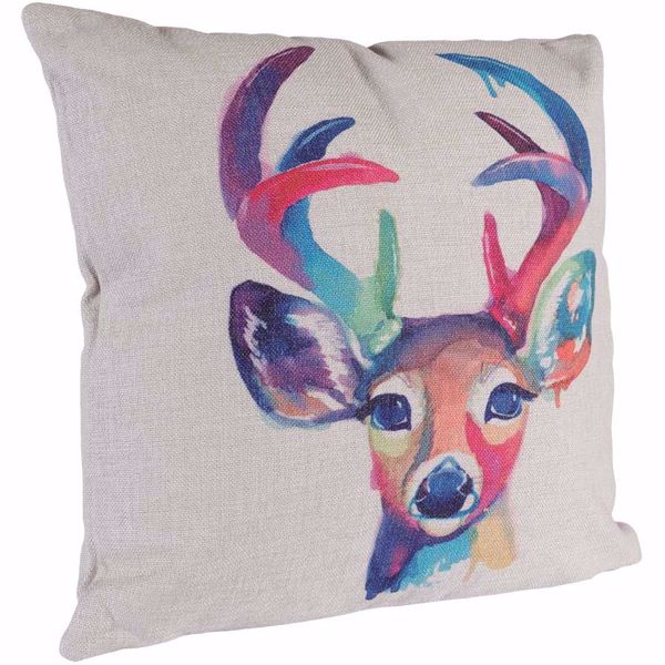 Picture of Watercolor Deer 18x18 Pillow