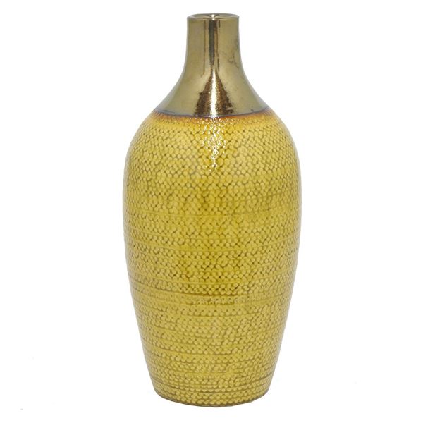Picture of Yellow Gold Ceramic Vase