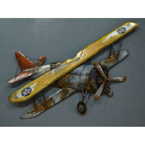 Picture of Yellow Metal Biplane