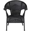 Picture of Resin Wicker Black Arm Chair